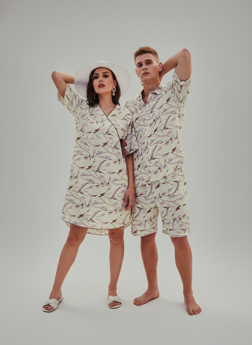 Beach Floral Co-ord Set for Girls