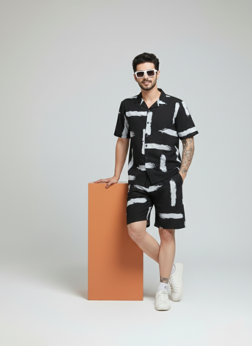 Midnight Canvas Co-ord Set for Men